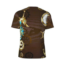 Load image into Gallery viewer, Gym T Shirt For Men Steampunk Design T-Shirts Fashion Wonderful Clockwork Vintage Summer Tees O Neck Streetwear Design Tops
