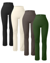 Load image into Gallery viewer, Solid Leggings for Women Seamless Knit Yoga Pants Flared Trousers High Waist Hip Liftting Tights Slim Casual Sports Leggings
