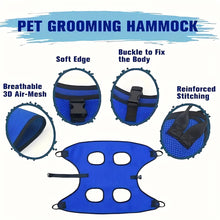 Load image into Gallery viewer, Pet Grooming Hammock Cat Dog Nail Clipper Fixer Teddy Hook Type Feeding Anti-scratch Artifact Restraint Bag Pet Accessories
