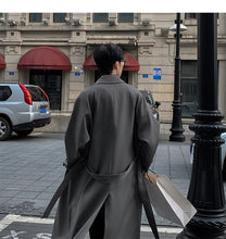Load image into Gallery viewer, Korean Inspired Long Windbreaker
