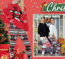 Load image into Gallery viewer, Christmas Leggings  Fashion Milu Deer Printing Festival Ultra Soft Brushed Pants Ankle Length Black Deals
