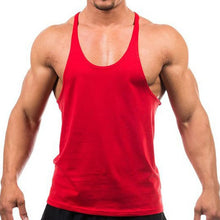 Load image into Gallery viewer, New Style Jogger Gym Singlet Training Bodybuilding Tank Top Vest Shirt Sleeveless Fitness Cotton Shirt For Men
