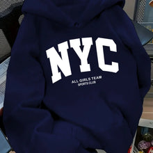 Load image into Gallery viewer, New York Team Navy Blue Zip Hoodie (Fall/Winter)
