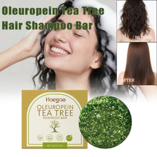 Load image into Gallery viewer, Herbal Dandruff Removal Shampoo Bar Mild Tea Tree Oil Essence Oil Control Scalp Cleansing Hair Care Soap Hair Damaged Repairing
