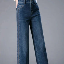 Load image into Gallery viewer, Trousers New In High Waist Shot Wide Leg Womens Jeans 2025 Korean Style Cool Unique Vibrant Stretched Xxl Denim Pants for Women
