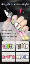 Load image into Gallery viewer, Nail Art Markers Customised Specialised Needle Tube Nail Art Pens Hand-Drawn Outline Pen Acrylic Paint Pen Set Acrylic Paintbrus
