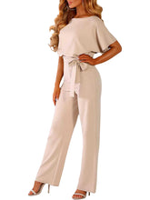 Load image into Gallery viewer, Women's Belted Jumpsuit Casual Wide-Leg Pants  Summer Commute Outfit  Stylish &amp; Comfortable
