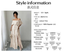 Load image into Gallery viewer, Boho Chic White Maxi Dress
