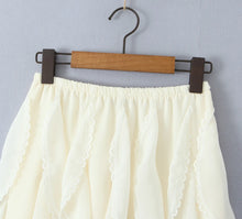 Load image into Gallery viewer, Summer Clothes Pleated Skirts Women Mini Skirts Luxury Designer Ruffle Skirts Elegant Japanese Y2k Black Lace Skirts Lace Trim
