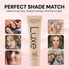 Load image into Gallery viewer, Luxe Skin Tone Matching Concealer Foundation, Waterproof Full Coverage Makeup to Hide Blemishes &amp; Even Skin Tone Long Lasting
