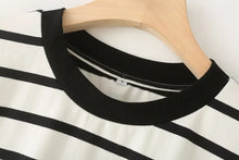Load image into Gallery viewer, Striped Cotton Summer Tee Women
