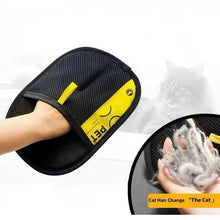 Load image into Gallery viewer, Pet Cats Hair Remover Gloves Electrostatic For Dogs Reusable Washable Grooming Glove With 2-In-1 Lint Roller Brush
