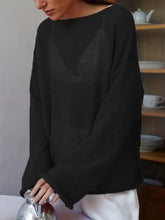 Load image into Gallery viewer, Lightweight Hollow Knit Pullover Sweater
