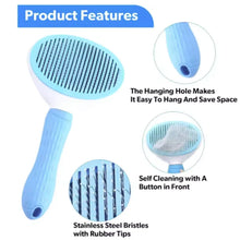 Load image into Gallery viewer, Pet Dog Brush Cat Comb Self Cleaning Pet Hair Remover Brush For Dogs Cats Grooming Tools Pets Dematting Comb Dogs Accessories
