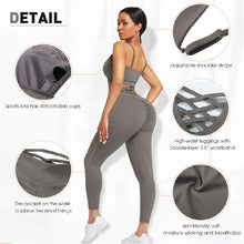 Load image into Gallery viewer, Ensemble Female 3 Pieces Yoga Set Gym Workout Clothes for Women Sport Long Sleeve Hoodie Sweater Active Wear Sport Set Tracksuit
