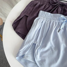 Load image into Gallery viewer, Yoga Sports Women Shorts High Waist Double Layered Quick-Dry Breathable Athletic Shorts Outdoor Leisure Running Fitness Shorts
