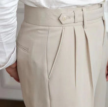 Load image into Gallery viewer, Classic Pleated Business Suit Trousers
