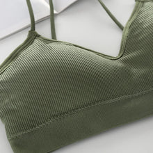 Load image into Gallery viewer, Women Sports Bras Fast Dry Elastic Padded Gym Running Skeep Bra Solid Color Fitness Yoga Sport Breathable Tops
