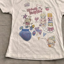 Load image into Gallery viewer, Cute Grils Printing T-shirts Gothic Grunge Graphic Women T-shirts Emo Girls Letter Printing Summer Slim Women T-shirts Y2k Style
