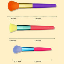 Load image into Gallery viewer, Makeup Brushes 15Pcs Colourful Makeup Brush Set Foundation Contour Blush Concealers Eye Shadow Blending Make Up Brush Kit
