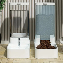 Load image into Gallery viewer, 1pc/2pcs Automatic Dog Feeder/Water Dispenser, Plastic Gravity Dog Food And Water Dispenser Set
