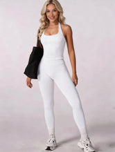 Load image into Gallery viewer, Women 2Pcs Yoga Set Halter Neck Sports Tank Top High Waist Leggings Fitness Outfit Gym Workout Activewear Tracksuit
