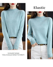 Load image into Gallery viewer, Merino Wool Mock Neck Pullover
