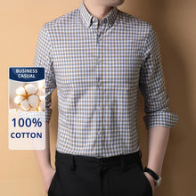 Load image into Gallery viewer, Premium Cotton Checkered Slim Shirt
