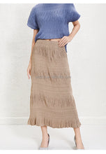 Load image into Gallery viewer, Flowy Pleated Chiffon Maxi Skirt
