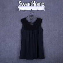 Load image into Gallery viewer, Summer tops for women  Fashion Lace Chiffon blouse V-Neck Loose Casual Chiffon Shirt
