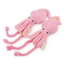 Load image into Gallery viewer, Dog toys; cat toys; sound-emitting cotton rope octopus; durable chew toys for cleaning teeth; interactive pet toys.
