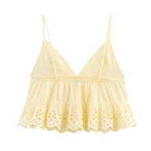 Load image into Gallery viewer, HH Women Shorts Suit Summer Sexy V-Neck Sleeveless Backless Hollow Design Top+Fashion High Waist Pleated Casual Slim Shorts
