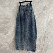 Load image into Gallery viewer, High Waist Straight Denim Pants
