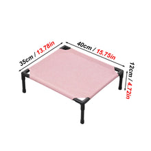 Load image into Gallery viewer, 1PC Elevated Pet Bed Raised Small Animal Bed Breathable Washable Cooling Sleep Mat for Rabbit Hamster Cat Puppy Indoor Bed House
