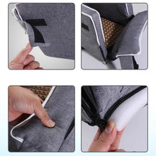 Load image into Gallery viewer, Car Center Console Pet Bed Mat   Fiber Pet Safety Seat  Essential for Cat &amp; Do Travel  Small pet car carrierNon-slip pet car s
