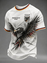 Load image into Gallery viewer, 2026 New Germany National Team White Football Jersey Men's Crew Neck Sportswear with Flag &amp; Eagle Print Casual &amp; Training Tops
