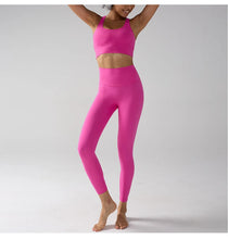 Load image into Gallery viewer, Women's Yoga Set Workout Set 2 Piece High Waist Yoga Leggings Sports Bra Gym Suit Activewear Sports Fitness Set Sports Suit
