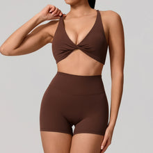 Load image into Gallery viewer, Summer 2PCS Yoga Suit Sports Set Women Quick-Dry Gym Set Women Tracksuit Running Workout Long Sleeve Sports Shirt Yoga Clothing
