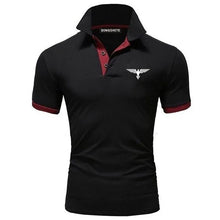 Load image into Gallery viewer, Polo collar contrasting color shirt office fashionable new T-shirt polo shirt men's summer top business casual breathable
