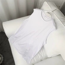 Load image into Gallery viewer, Summer Men's New Solid Color Washed Tank Tops Muscle Loose Gym Sleeveless Workout T Shirts Running Beach Loose Cutoff Tees
