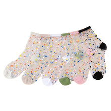 Load image into Gallery viewer, Silky Lace Floral Summer Socks
