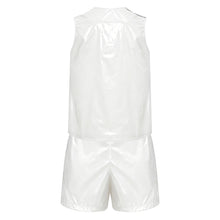 Load image into Gallery viewer, Mens Special Needs Waterproof Sweat Tracksuit Tank Tops And Sides Buttons Boxer Shorts Two Pieces Outfit Adaptive Clothing
