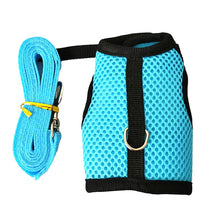 Load image into Gallery viewer, Pet Accessories Rabbit Harnesses Vest Leashes Set Soft Mesh Harness with Leash Small Animal Guinea Pig Hamsters Bunny Accessorie
