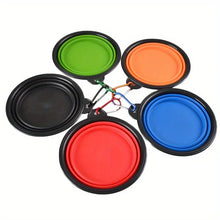 Load image into Gallery viewer, Dog Folding Bowl Portable Dog Travel Bowl Dog Food Water Bowl for Outdoor Walking Silicone Dog Food Water Bowl with Bowl Lip
