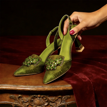 Load image into Gallery viewer, Chic Women’s High Heels – Sparkling Diamond Accents &amp; Sleek Pointed-Toe Design for Parties and Daily Commuting
