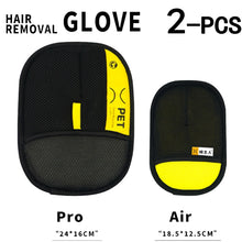 Load image into Gallery viewer, Pet Hair Remover Gloves Electrostatic for Cats Dogs, Reusable Washable Grooming Glove with 2-in-1 Lint Roller Brush - Safe Non-T
