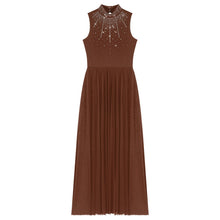 Load image into Gallery viewer, Shiny Lyrical Rhinestone Maxi Dress

