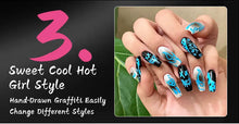 Load image into Gallery viewer, Nail Art Markers Customised Specialised Needle Tube Nail Art Pens Hand-Drawn Outline Pen Acrylic Paint Pen Set Acrylic Paintbrus
