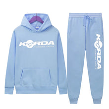 Load image into Gallery viewer, Men's Women 2Pcs Sets Fleece Sweatshirt Hoodies Pants Korda Inspired Tribute Male Sportswear Tracksuits Unisex Ensemble Homme
