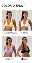 Load image into Gallery viewer, Sports Yoga Bra for Women Halter Neck with Stylish Back Design Sexy Gym Bra for Running Fitness Sports Bras
